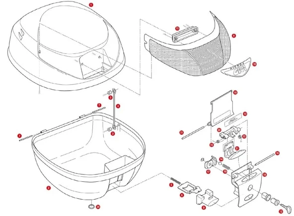 GIVIZ310ÇANTAALTTABLAKİLİTSACIE42-E26-E300-E30-E33-E280-E260 ürün görseli