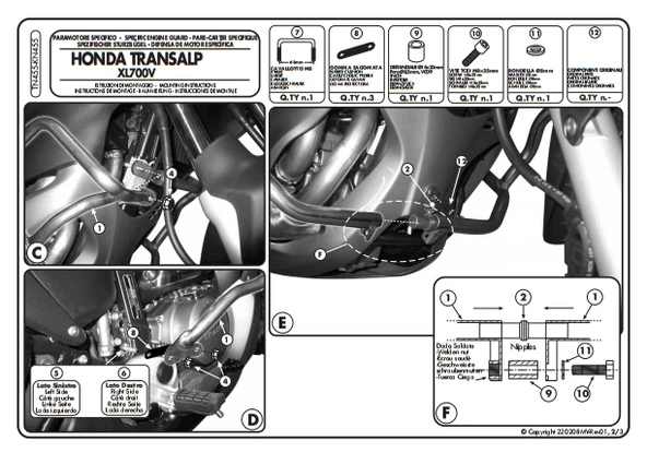 KAPPAKN455HONDAXL700VTRANSALP(08-13)KORUMADEMİRİ - 3