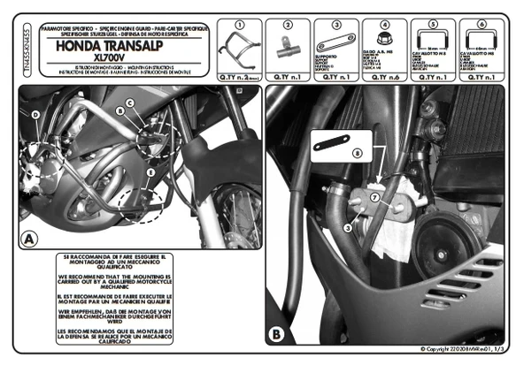KAPPAKN455HONDAXL700VTRANSALP(08-13)KORUMADEMİRİ - 2