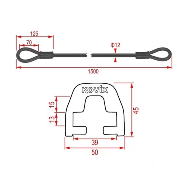 KOVIXKZA-150ÇELİKKİLİT+KD6BAĞLANTIADAPTÖRÜ - Resim 3