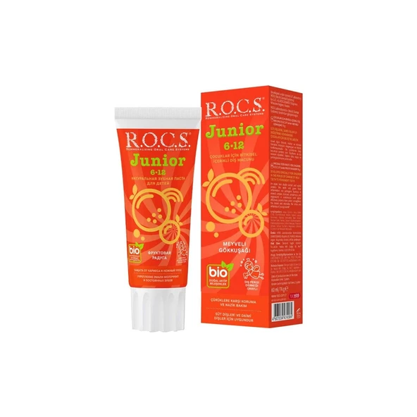 R.O.C.S.Junior Diş Macunu 60ml 6-12 Yaş Meyveli Gökkuşağı