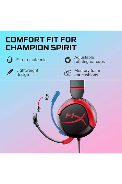 HyperX  Cloud Mini - Oyun Kulaklığı Siyah - 5