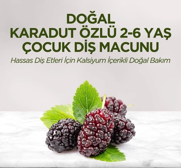 Eyüp Sabri Tuncer Doğal Karadut Özlü Diş Macunu 2-6 Yaş 60ml - 5