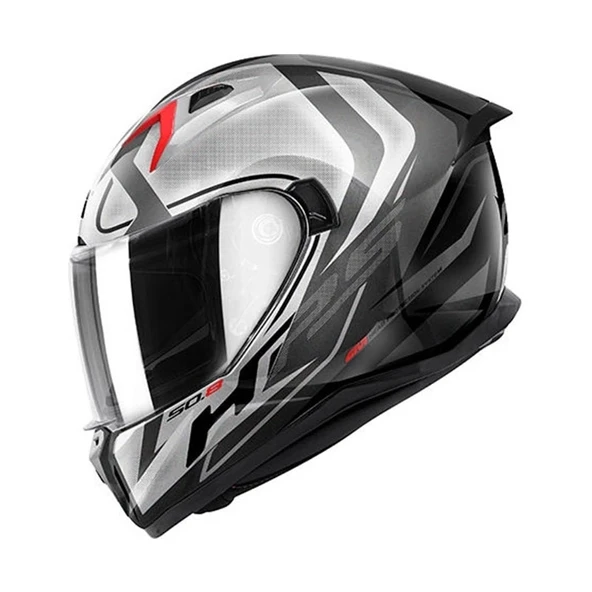 GIVI 50.8 RACER MAT SİYAH-TITANIUM-GRİ KASK - 2