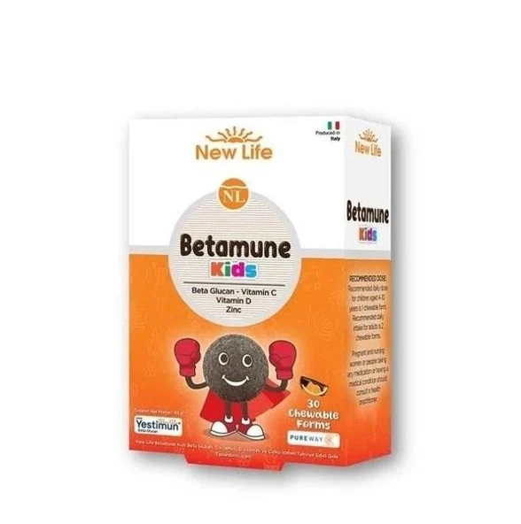 New Life Betamune Kids 30 Çiğneme Tableti ürün görseli