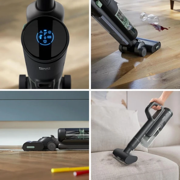 Philips XW7263/11 Aqua Trio 7000 Serisi Islak & Kuru Kablosuz Dikey Şarjlı Süpürge - 6