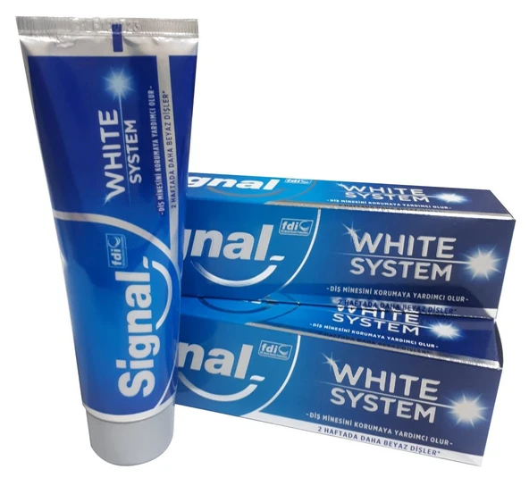 Signal White System Diş Macunu 75 ml x 3 adet - 3