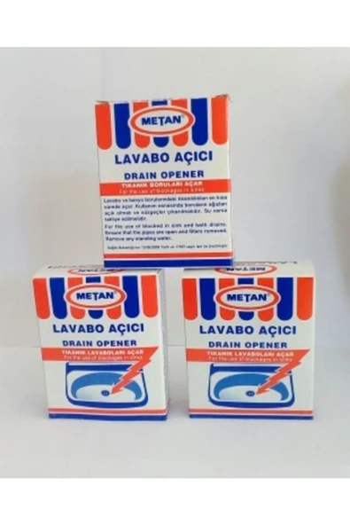 Metan Lavabo Açıcı 40 Gr-3'lü - 2