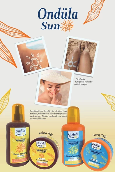 Ondüla Sun Yoğun Bronzlaştırıcı Yağ 200 ml Havuç Yağı - 3