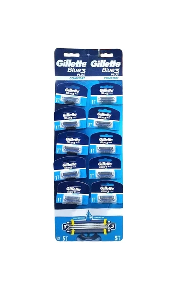 Gillette Blue 3 Tıraş Bıçağı 10'lu Kartela Comfort Plus - 2