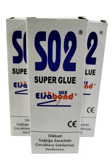 ElsaBond S02 Japon Yapıştırıcısı 20GR 3 adet