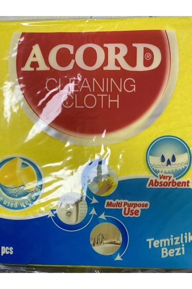 Acord 3'lü Temizlik Bezi 3'lü 6 paket - 2