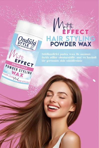 Ondüla Style Powder Wax Mat Efekt Şekillendirici Toz Wax Güçlü Tutuş 20gr - 4