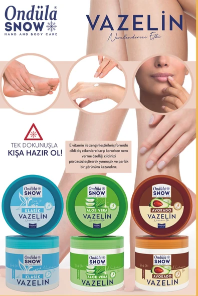 Ondüla Snow Nem Kaybına Karşı Formül Vazelin 125 ml KLASİK - 2