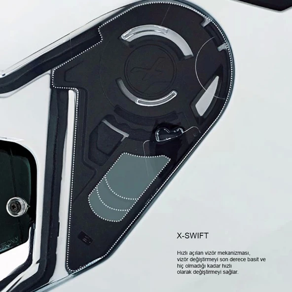 NEXX SX.100 GIGABOT KIRMIZI- KASK - Resim 2