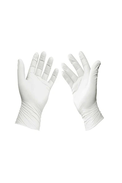 Beybi Lateks Pudralı Muayene Eldiveni (M) Medıum - 2