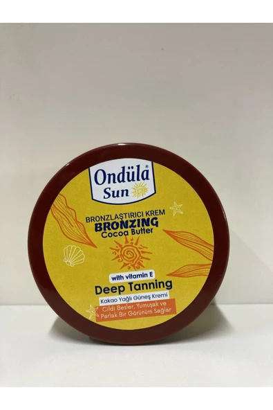 Ondüla Sun Yoğun Bronzlaştırıcı Krem 100 ml Kakao Yağı