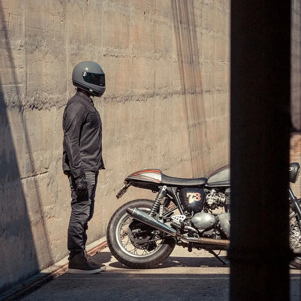 NEXX X.G100R RUMBLE GRİ-SİYAH KASK - Resim 4