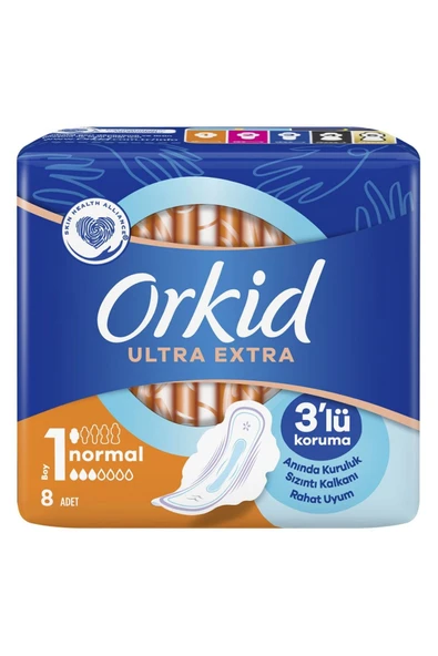 Orkid Ultra Extra Normal Tekli Paket No: 1 8'li 3 Paket