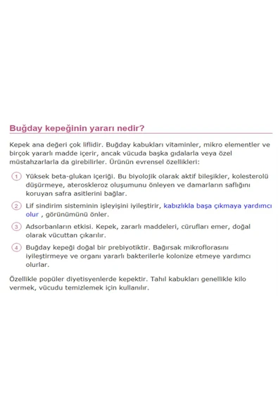 Organik Taşdeğirmen 2 Kg Buğday Kepeği Doğal Katkısız Lifli Buğday Kepeği - 3