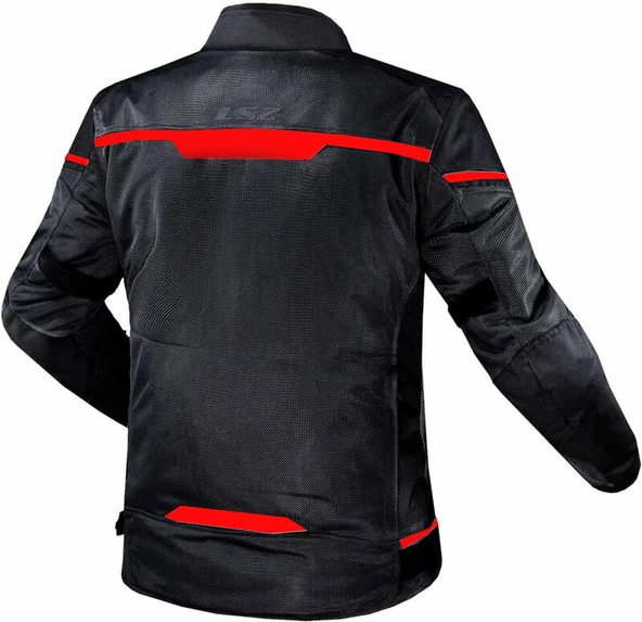 LS2 RIVA MONT SİYAH-KIRMIZI - Resim 2