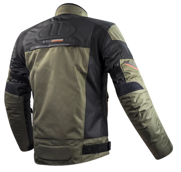 LS2 SHADOW MONT HAKİ-SİYAH-NEON TURUNCU - Resim 2