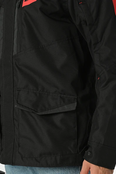 LS2 METROPOLIS EVO MONT SİYAH-KIRMIZI - Resim 8