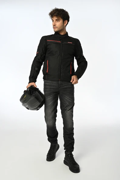 LS2 SHADOW MONT SİYAH-KIRMIZI - Resim 6