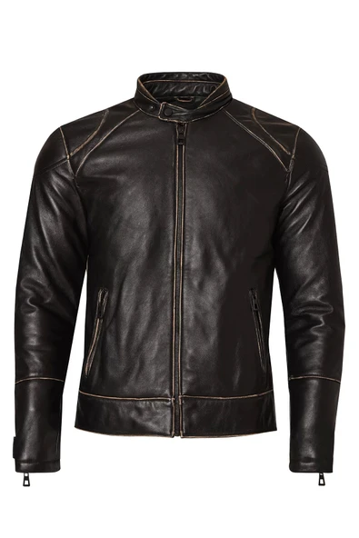 VEXO VINTAGE DERİ MONT SİYAH - 2