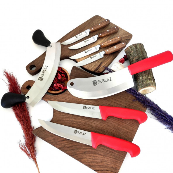 Sürlaz Red Edition 8 Parça Bıçak Seti