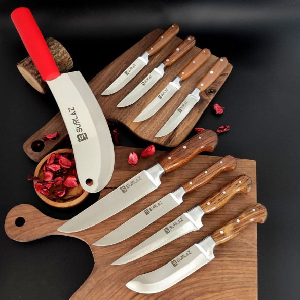SürLaz 9 Parça Bıçak Seti Pro