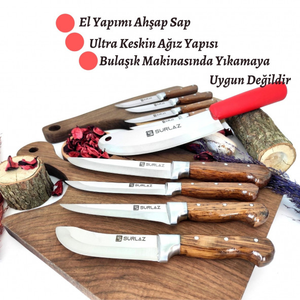 SürLaz 9 Parça Bıçak Seti Pro - 4