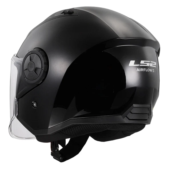 LS2 AIRFLOW 2 SİYAH KASK - Resim 4