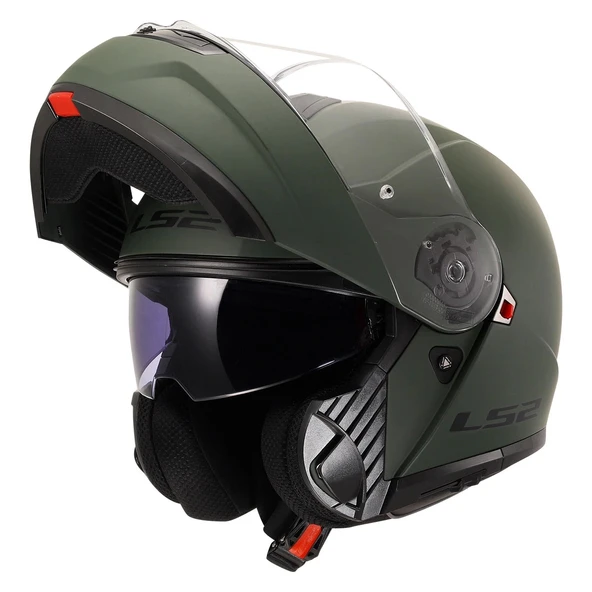 LS2 STROBE 2 MAT YEŞİL KASK - Resim 5