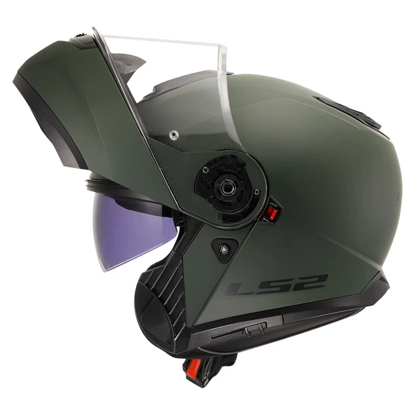 LS2 STROBE 2 MAT YEŞİL KASK - Resim 7