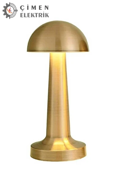 NOAS YL86 1230 Atina Şarjlı Gold Masa Lambası 3 Renk