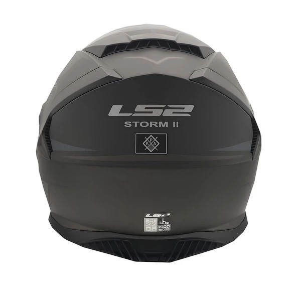 LS2 STORM 2 FIST MAT SİYAH KASK - Resim 3
