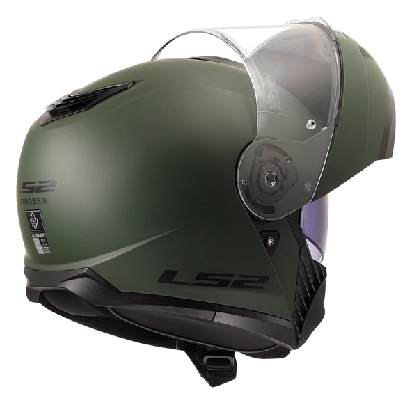 LS2 STROBE 2 MAT YEŞİL KASK - Resim 6