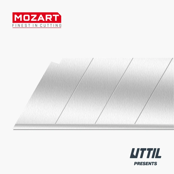 Mozart Blades 180.051 Ekstra Sert, Ekstra Keskin için 18mm Kır-At 100 Adet Yedek Bıçak