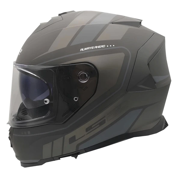 LS2 STORM 2 FIST MAT SİYAH KASK - Resim 2