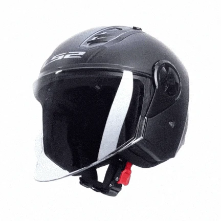 LS2 AIRFLOW 2 MAT SİYAH KASK - Resim 5