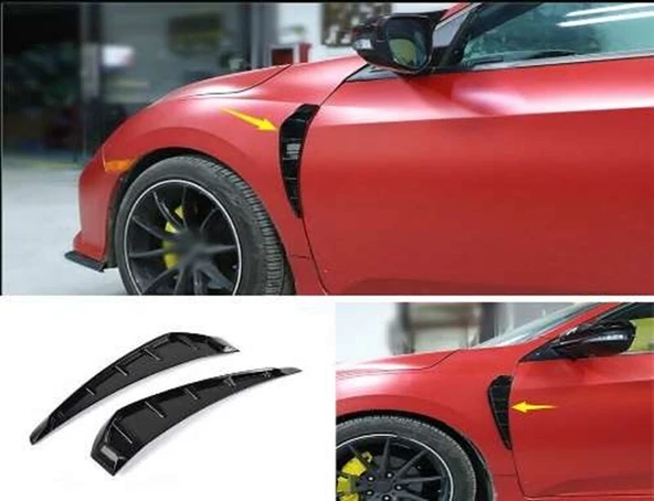 Honda Civic Uyumlu 2016 Sonrası Yan Çamurluk Ventı Shark Model ürün görseli