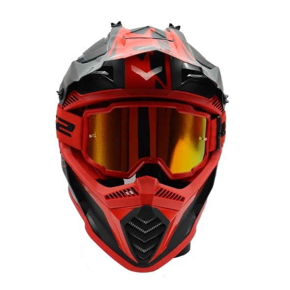 LS2 CHARGER GOGGLES MOTOKROS GÖZLÜK (IRIDIUM CAMLI) - Resim 3