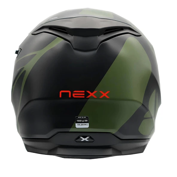 NEXX Y.100 B-SIDE MAT SİYAH-YEŞİL KASK - Resim 2