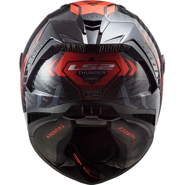 LS2 THUNDER KARBON SPUTNIK METAL  KASK - Resim 4