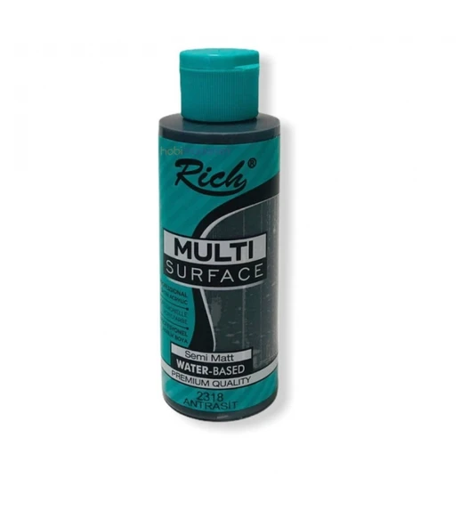 Rich Multi Surface Akrilik Boya 120ml 2318 Antrasit ürün görseli 1