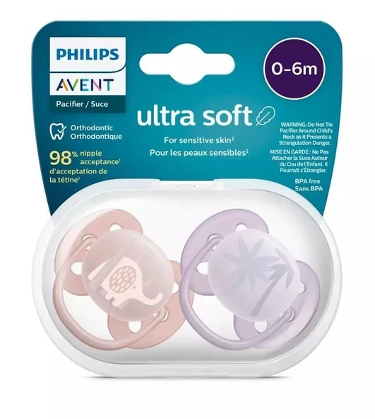 Avent Ultra Yumuşak Emzik 0-6 Ay Kız