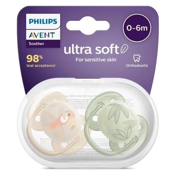 Avent Ultra Yumuşak Emzik 0-6 Ay Erkek - Resim 3