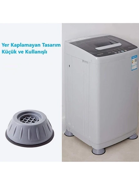 Trend Gürültü Engelleyici ve Titreşim Önleyici Kaymaz Kauçuk Stoper Seti 12'li - 3