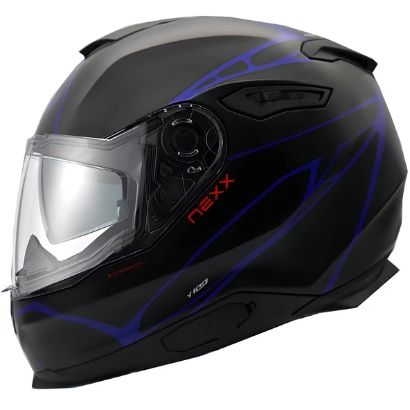 NEXX Y.100 B-SIDE MAT SİYAH- KASK ürün görseli